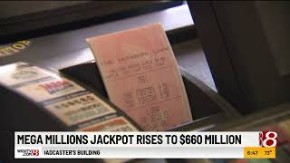 Friday's Mega Millions jackpot rises to $660 million