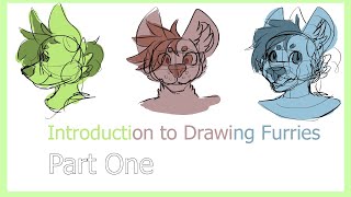 Introduction to Drawing Furries [Part 1/3 How to Sketch Furry Heads]