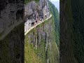 the cliff scary road natural beauty deep in the mountains is too dangerous road scenery nature