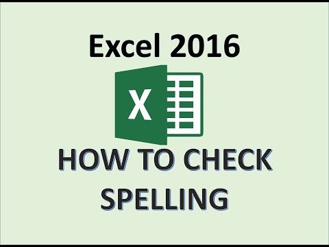 Excel 2016 – Spell Check – How to perform a spell check on an active worksheet in MS Office 365
