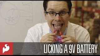 Licking a 9 Volt Battery with SparkFun!