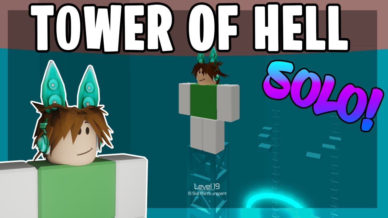 Completing Tower Of Hell Levels Solo Roblox Youtube