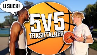 Trash Talking 5v5 Basketball At The Park!
