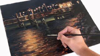 Tips for painting a night time landscape