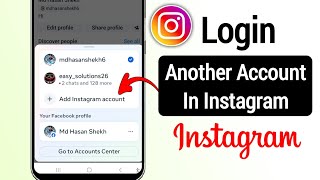 How to Login Another Account in Instagram 2024 | Instagram Login Another Account (New Update)