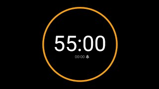 55 Minute Countdown Timer with Alarm / iPhone Timer Style