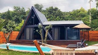 Amazing Unique Moonshine Sapanca A-frame Cabin with Lake View and Pool