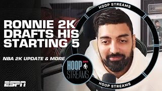 Ronnie 2K explains how KD & Kyrie trades impact player ratings, drafting his All-Star starting 5