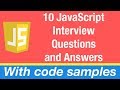10 JavaScript Interview Questions and Answers