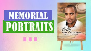 Memorial Portraits - In Loving Memory Memorial Portrait