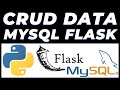 CRUD Operations in MySQL using Flask Python Tutorial - POST UPDATE FETCH DELETE | REST API