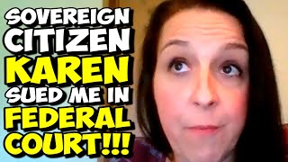 Exposing A CRAZY Sovereign Citizen KAREN Who Sued Me In Federal Court... AND LOST!!!