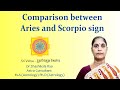 Comparison between Aries and Scorpio sign - Jyothishya Basics (English)