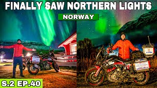 Finally i saw NORTHERN LIGHTS IN NORWAY 😍 24 Countries, 20000 kms on MOTORCYCLE (S.2 EP. 40)