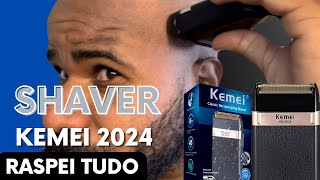 SHAVER KEMEI 2024 MAQUININHA DE CORTAR CABELO NA ZERO