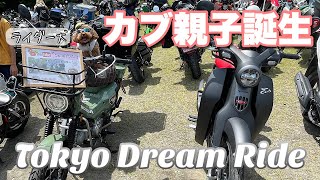 【モトブログ】父が納車でカブ親子！？東京ドリームライド2023に参加してきた【バイク女子】