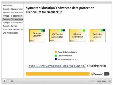 Symantec NetBackup 7 5 Install, Configure And Deploy 01 Course ...