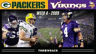 Favre's FIRST Game Against Packers! (Packers vs. Vikings 2009, Week 4)
