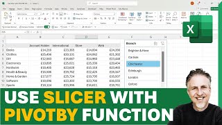 💪Excel PIVOTBY Function Hack!! - Use Slicer to Filter PIVOTBY (using LAMBDA Function)