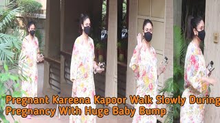 Pregnant Kareena Kapoor Walk Slowly During Pregnancy With Huge Baby Bump