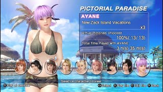 Dead or Alive Xtreme 3 Venus - Ayane Pool Dance (Nude) - Skin Wetness - Wear Hair Down