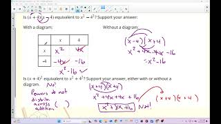 Unit 1.5 Lesson 7: Difference of Squares Factoring