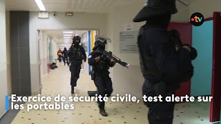 Ploufragan exercice de sécurité civile test alerte sur les portables