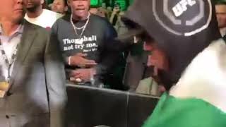 Adesanya and Usman are dancing before the fight with Covington