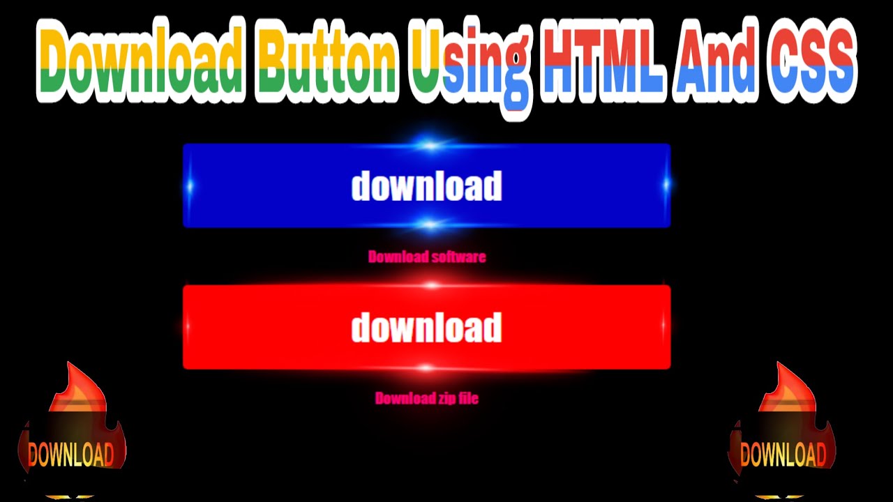 How To Create Download Button HTML And CSS |Animated Download Button ...