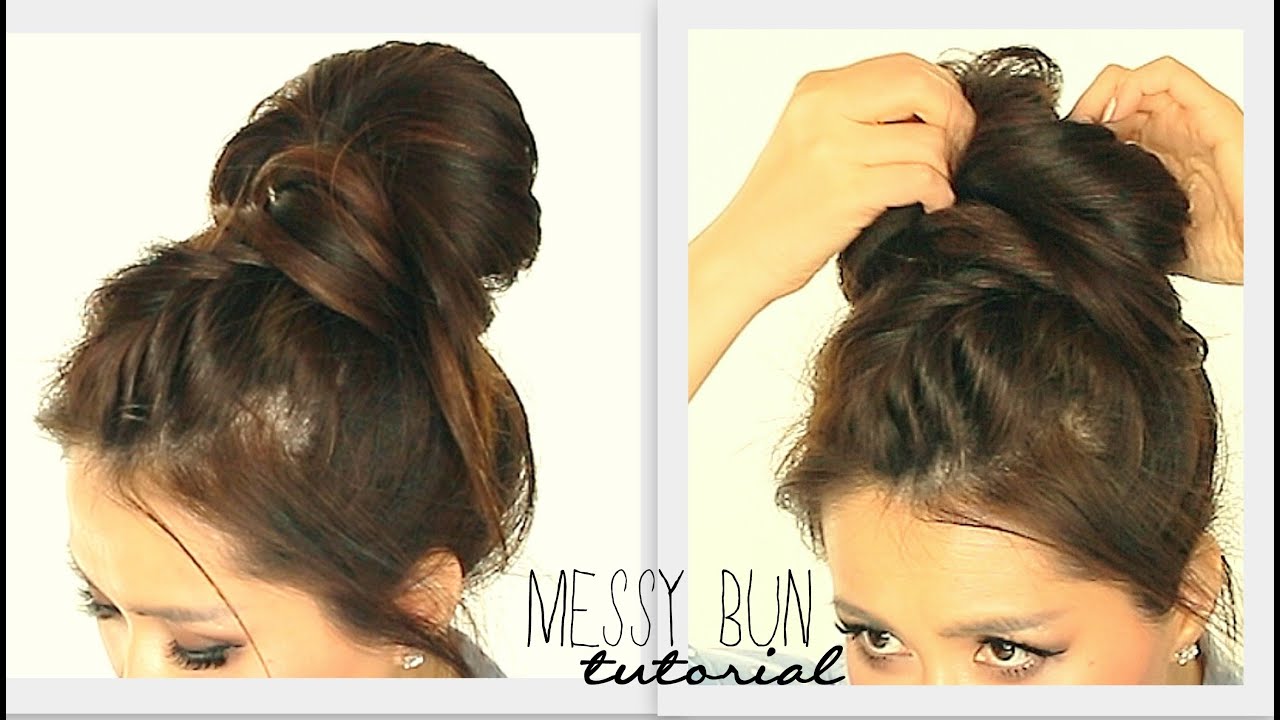 13 Great Cute Messy Bun Hairstyle Tutorial
