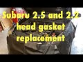 COMPLETE SUBARU HEAD GASKET REPLACEMENT start to finish