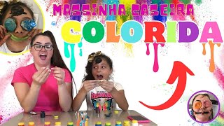 Massinha Colorida Caseira | Será que deu certo? 🎨😂