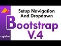 Bootstrap 4 Alpha Tutorial - Navigation And Dropdown menu