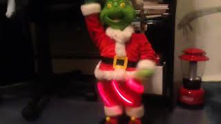 Gemmy Animated Present Spinning Grinch (Old Video)