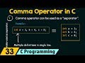 Comma Operator in C