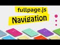 fullPage.js navigation extensions