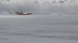 New video shows Delta Air Lines jet flipping upside down after crash landing