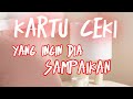 kartu ceki🍒 yang ingin dia sampaikan dari lubuk hatinya