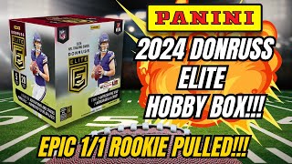 1/1 ROOKIE PULLED!!! NUMBERED JAYDEN DANIELS PULLED! 2024 PANINI DONRUSS ELITE HOBBY BOX OPENING!