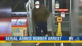 Armed serial robber arrested