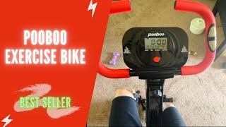 pooboo Exercise Bike Review, Test 2021 | pooboo Indoor Cycling Bike Magnetic Upright Stationary Bike