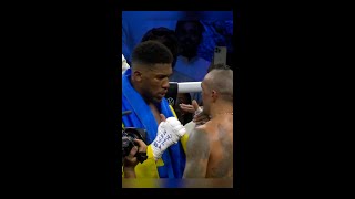 What Anthony Joshua said to Oleksandr Usyk at the end of their fight 👊👀