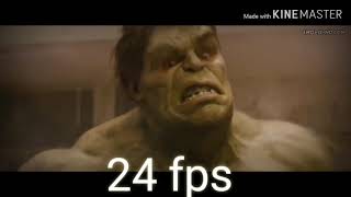 Avengers age of ultron 24fps vs 60fps compilation