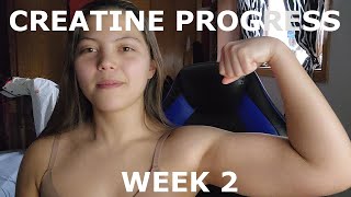 WEEK 2 CREATINE PROGRESS VLOG! | CORKILLLIFTS