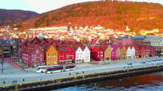 Amazing city of Bergen filmed with Drone (4K)