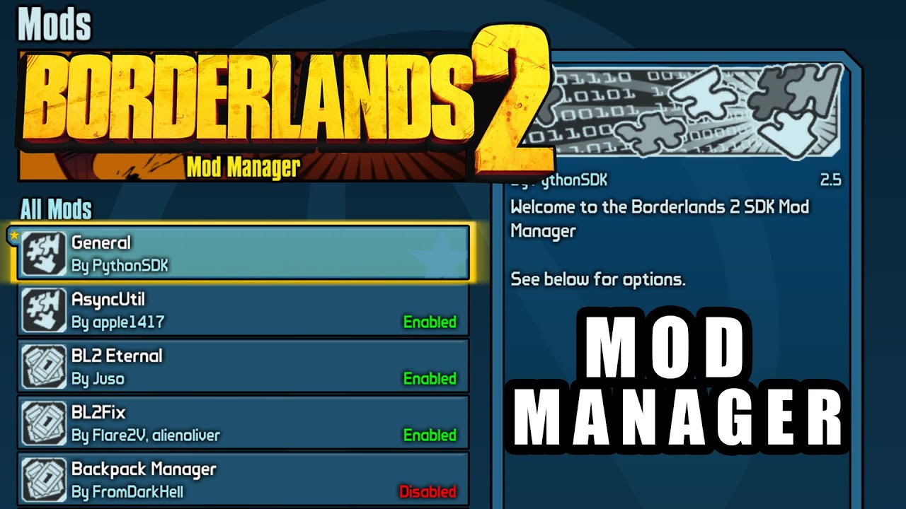 Borderlands 2 How To Install Mod Manager Youtube
