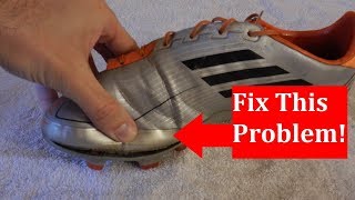 Fix soccer cleats sole separation with glue-Shoe Goo Review