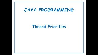 Thread Priorities in JAVA|| JAVA in Telugu Lecture-75