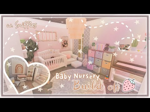 Bloxburg Baby Nursery Build Off With Sniffles Youtube