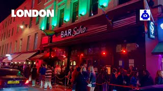 London Walk 🇬🇧 Nightlife, West End, Piccadilly Circus to SOHO | Central London Walking Tour [4K HDR]